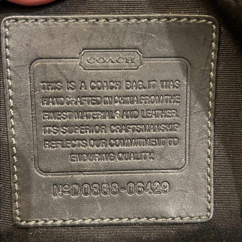 Coach Black and Gray Signature Baby Bag - Picture 2 of 14